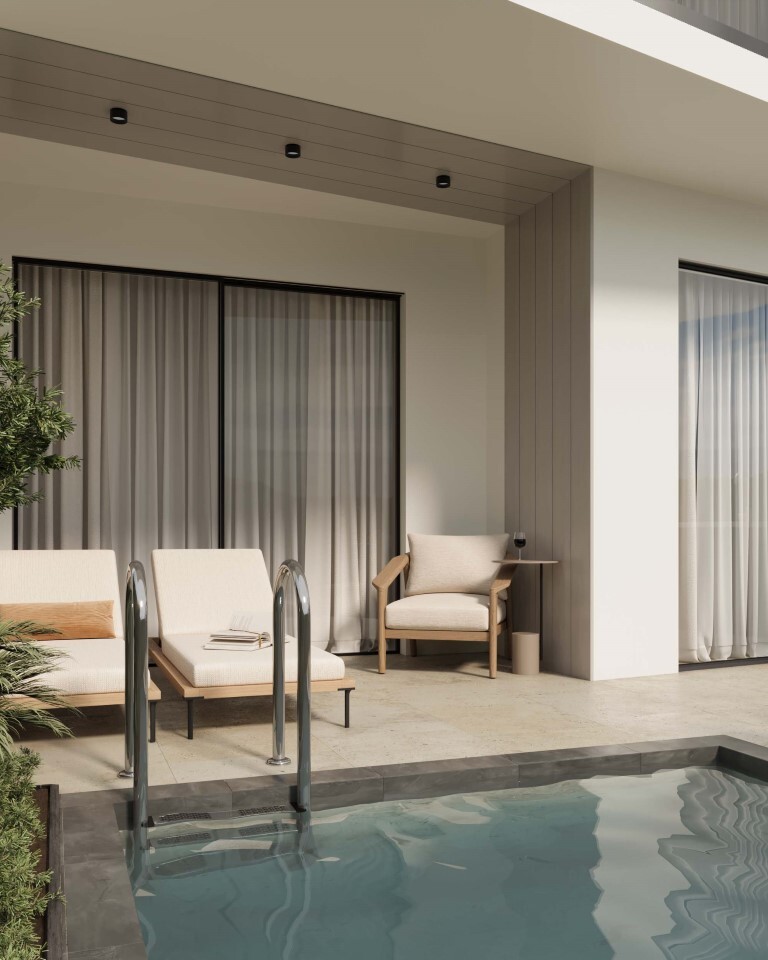 Apartment 2 bed 57 sqm with pool & sea view - Agios Nikolaos - Center