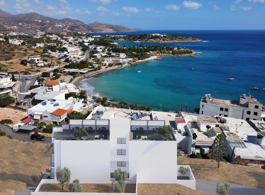 Apartment 2 bed 61 sqm with pool & sea view - Agios Nikolaos - Center