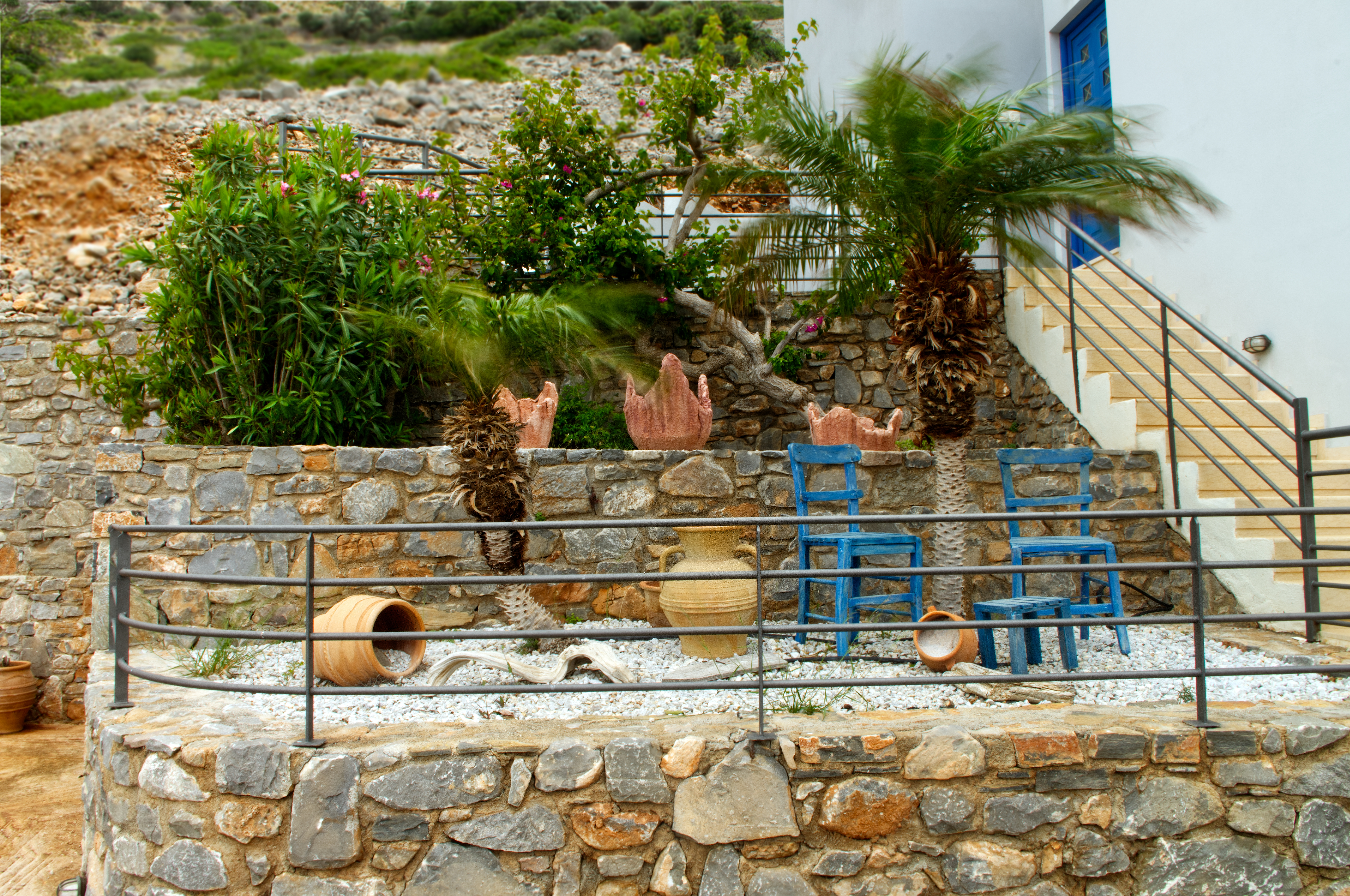 Maison 3 chambres avec piscine et vue mer à Plaka - miniature 6