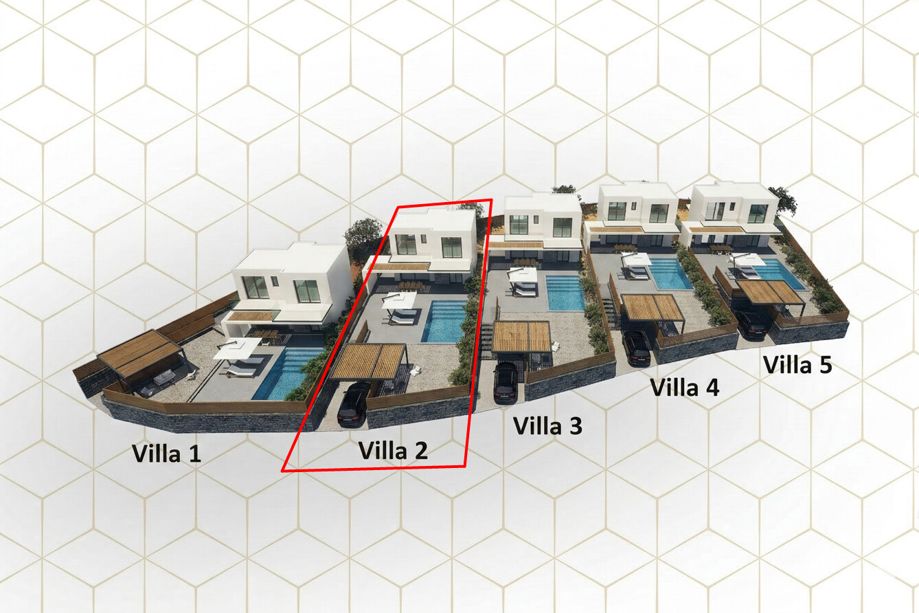 Villa 2 bed 80 sqm with pool & sea view - Ammoudara