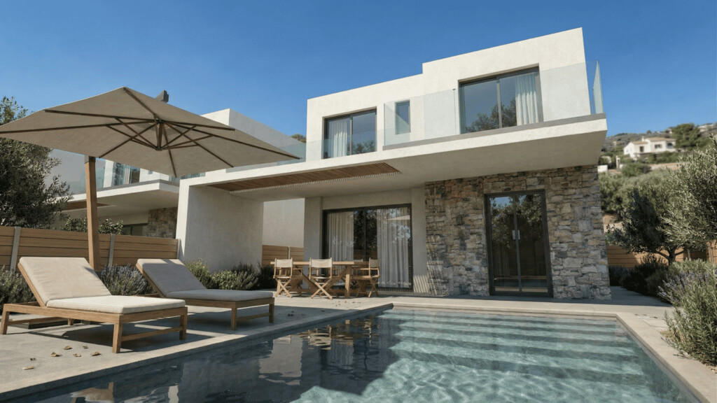 2-Bed Villa 80 sqm with pool, 350 m from the sea - Ammoudara - thumbnail 7