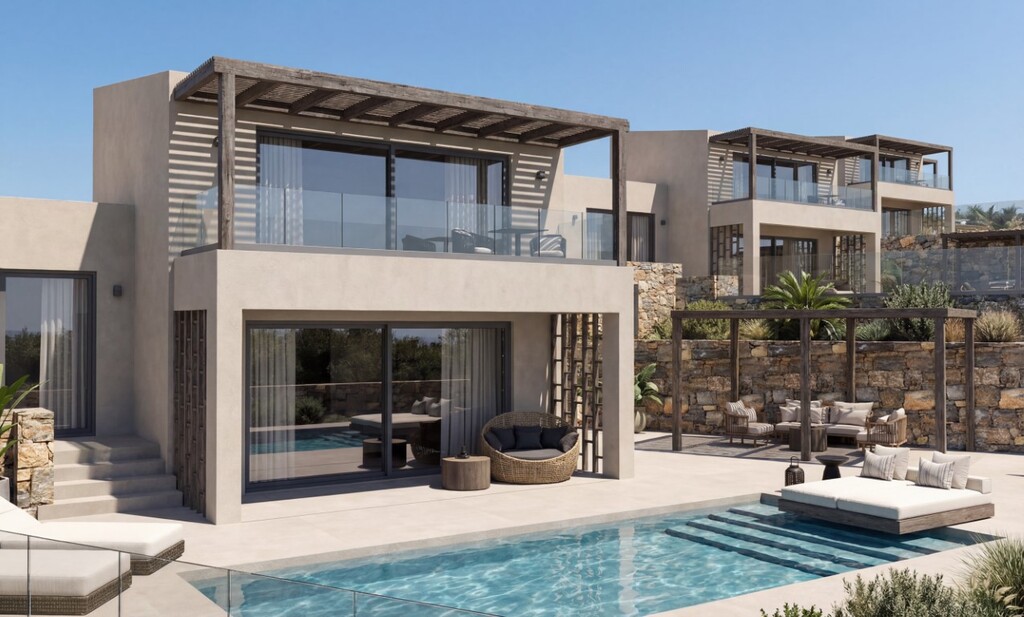 Complex 921 sqm with pool, sea view - Ammoudara - photo 2