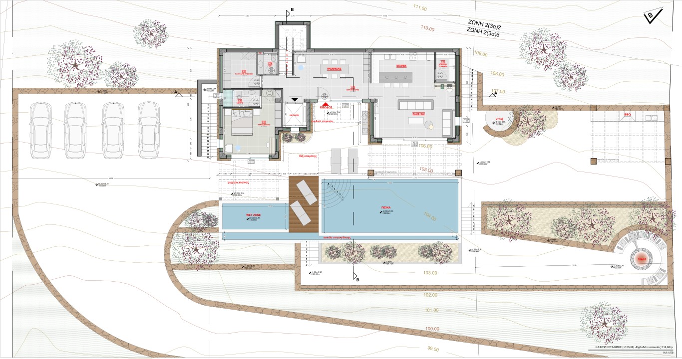 Villa 2 ch. 197 m² avec piscine - Plaka - photo 5